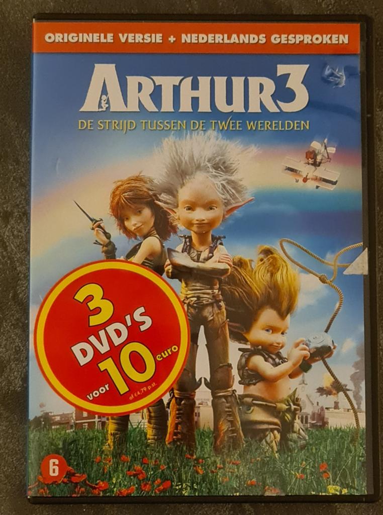 Arthur 3: De Strijd Tussen Twee Werelden - DVD, Alle leeftijden, Ophalen of Verzenden