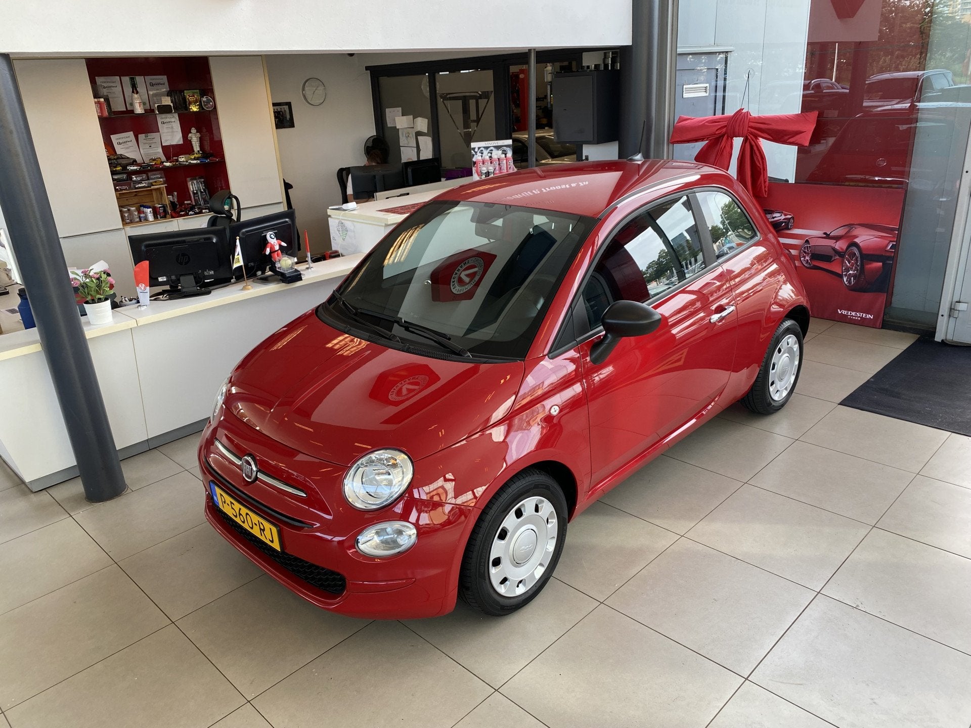 Fiat 500 1.0 Hybrid! Cult,Airco,Cruisecontrol,BleutoothBoord, 12 maanden, Stof, Euro 6, 4 stoelen