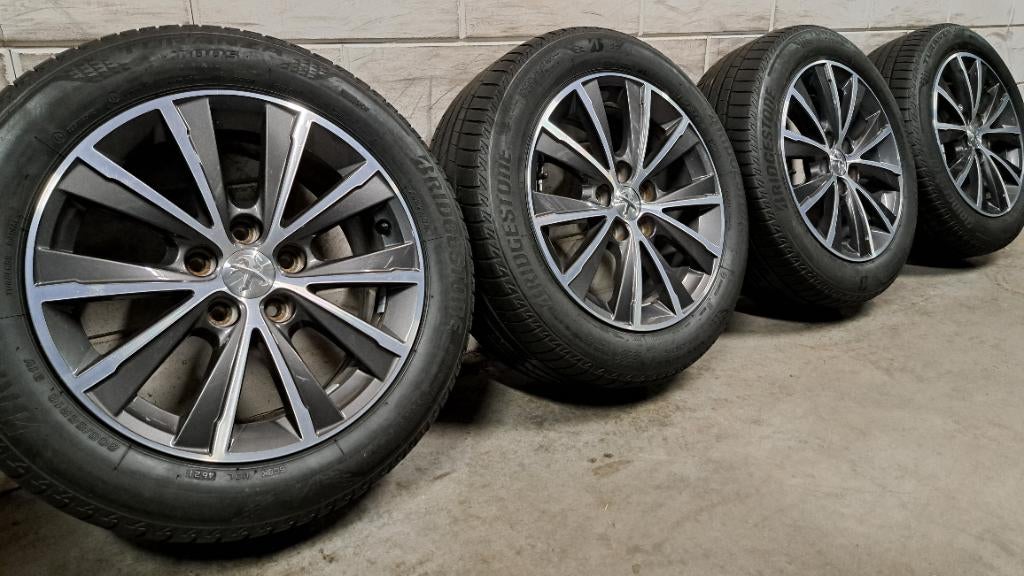 Bi-color velgen 308 508 407 Partner 205/55/16 uniek mooi!, Gebruikt, 16 inch, Banden en Velgen, Personenwagen