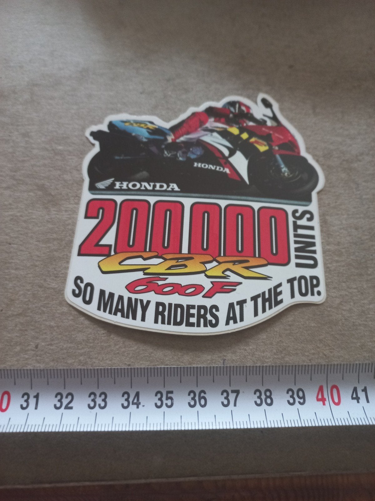 Honda CBR 600F 200.000 eenheden sticker, Ophalen of Verzenden