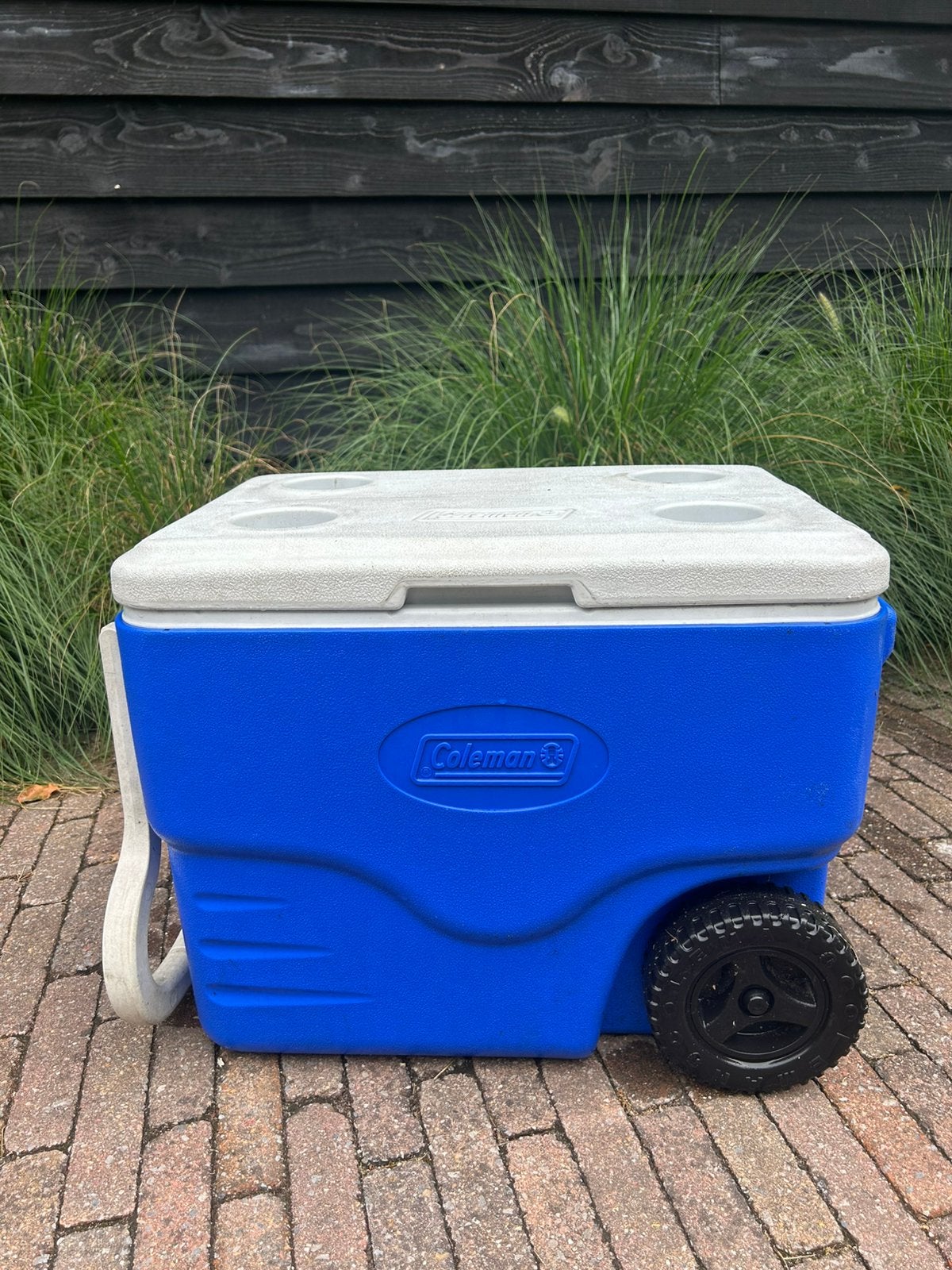 Coleman koelbox blauw wit met wielen, Ophalen of Verzenden, Zo goed als nieuw, Koelbox, Koelelement