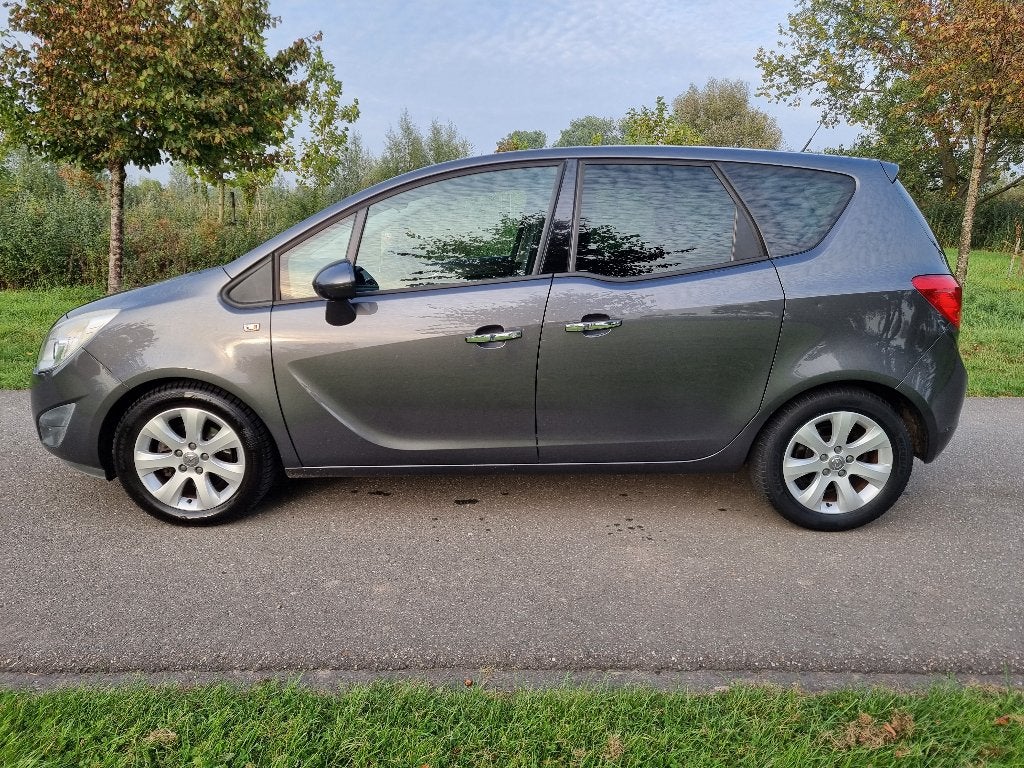 Opel Meriva 1.4 Turbo Cosmo Automaat, airco, trekhaak, NAP, Auto's, Bluetooth, 4 cilinders, Leder en Stof, Bedrijf