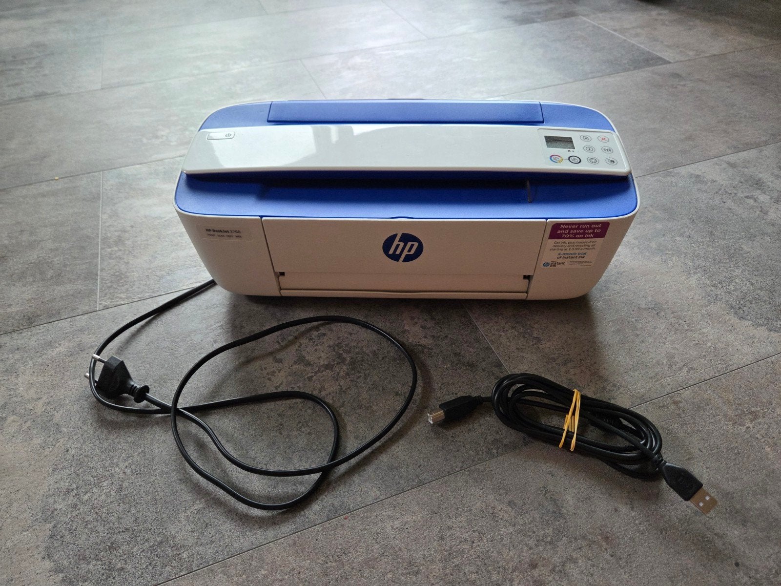 HP DeskJet 3760 All-in-One Printer - Cartridges nodig, Computers en Software, Ophalen, Kleur printen, Gebruikt, Inkjetprinter