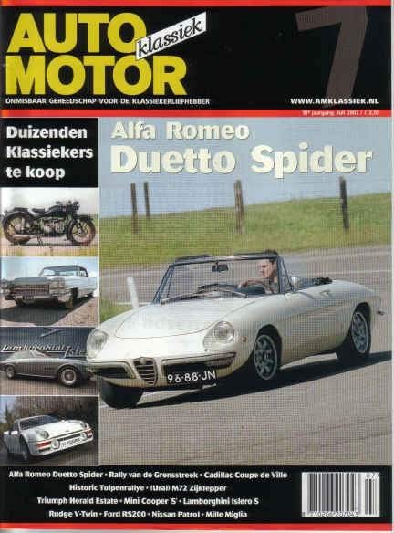 AMK 7 2002 : Alfa Romeo Spider - Ford RS200 - Nissan Patrol, Ophalen of Verzenden, Gelezen, Algemeen