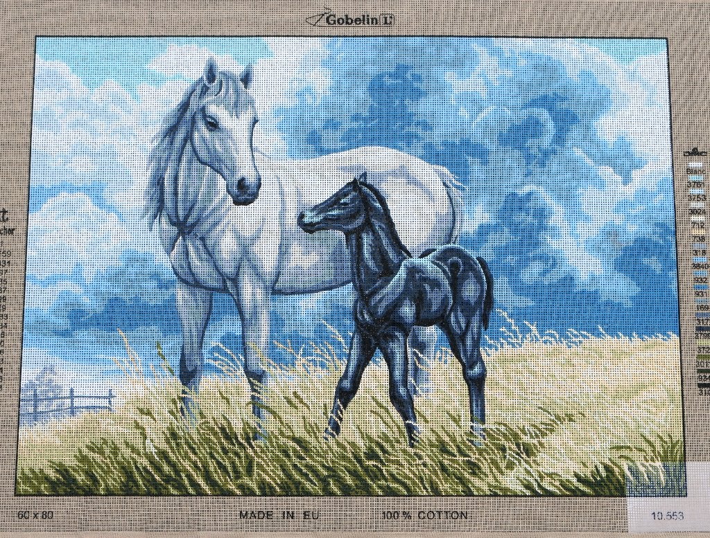 Cado SALE voorbedrukt groot borduurstramien PAARDEN  553, Ophalen of Verzenden, Nieuw, Handborduren, Onderdeel of Toebehoren