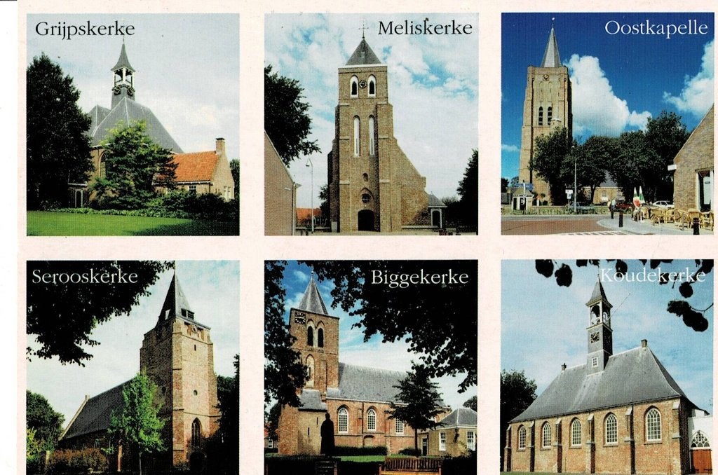 Zeeuwse Kerken: Grijpskerke, Meliskerke, Oostkapelle, Verzamelen, Ansichtkaarten | Nederland, Verzenden, 1980 tot heden, Ongelopen