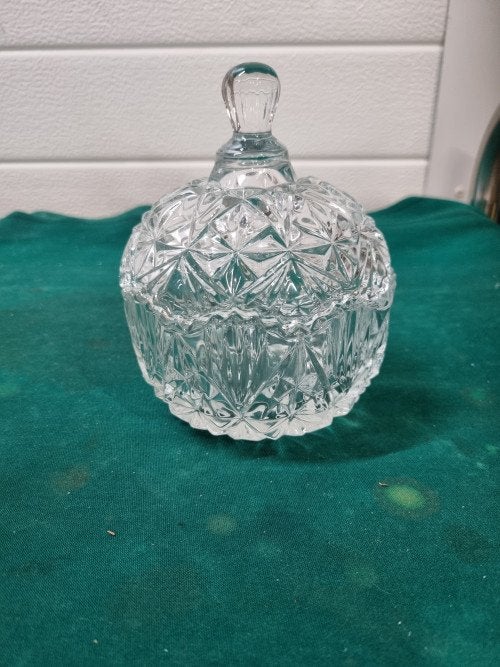 snoeppot kristal bewerkt, Ophalen of Verzenden, 'T Olde Gre-j, Info@toldegrej.nl, Endepoelstraat 20f Didam