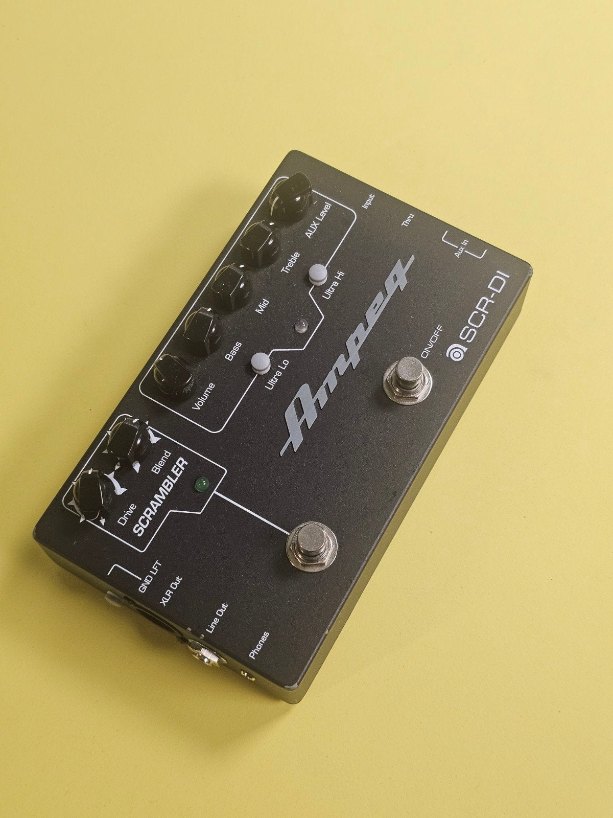 Ampeg SCR-DI Bass DI met Scrambler Overdrive, Ampeg, Ophalen of Verzenden, Niet van toepassing, product is tweedehands., Niet van toepassing, product is tweedehands.
