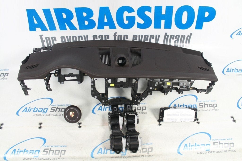 Airbag set Dashboard met stiksel Porsche Macan (2014-heden), Gebruikt, Ophalen of Verzenden