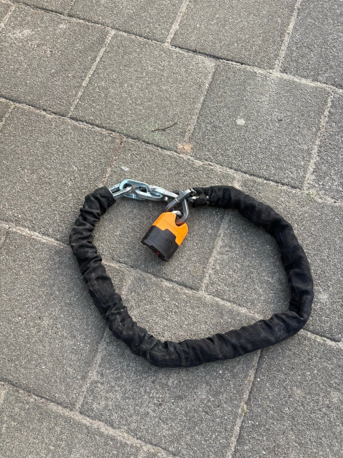 Vinz ART 4 Kettingslot - Zwart/Oranje, Ophalen, Gebruikt