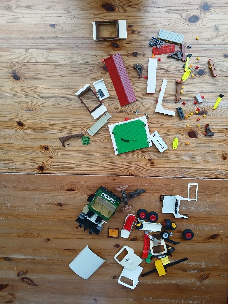 Playmobil restanten voortuigen, bouwwerken en gereedschapjes, Kinderen en Baby's, Speelgoed | Playmobil, Ophalen, Gebruikt, Losse onderdelen