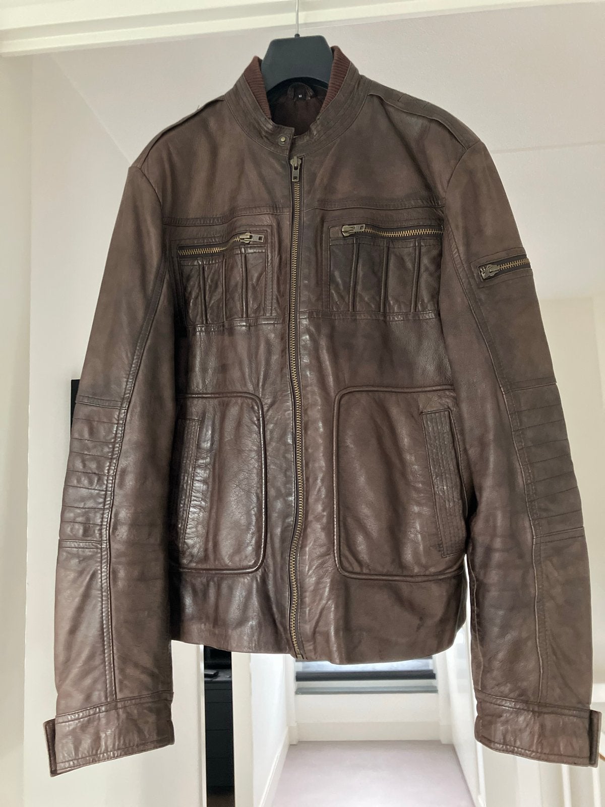 Goosecraft Leren Jas Bruin Maat M, Ophalen of Verzenden, Gedragen, Maat 48/50 (M), Bruin
