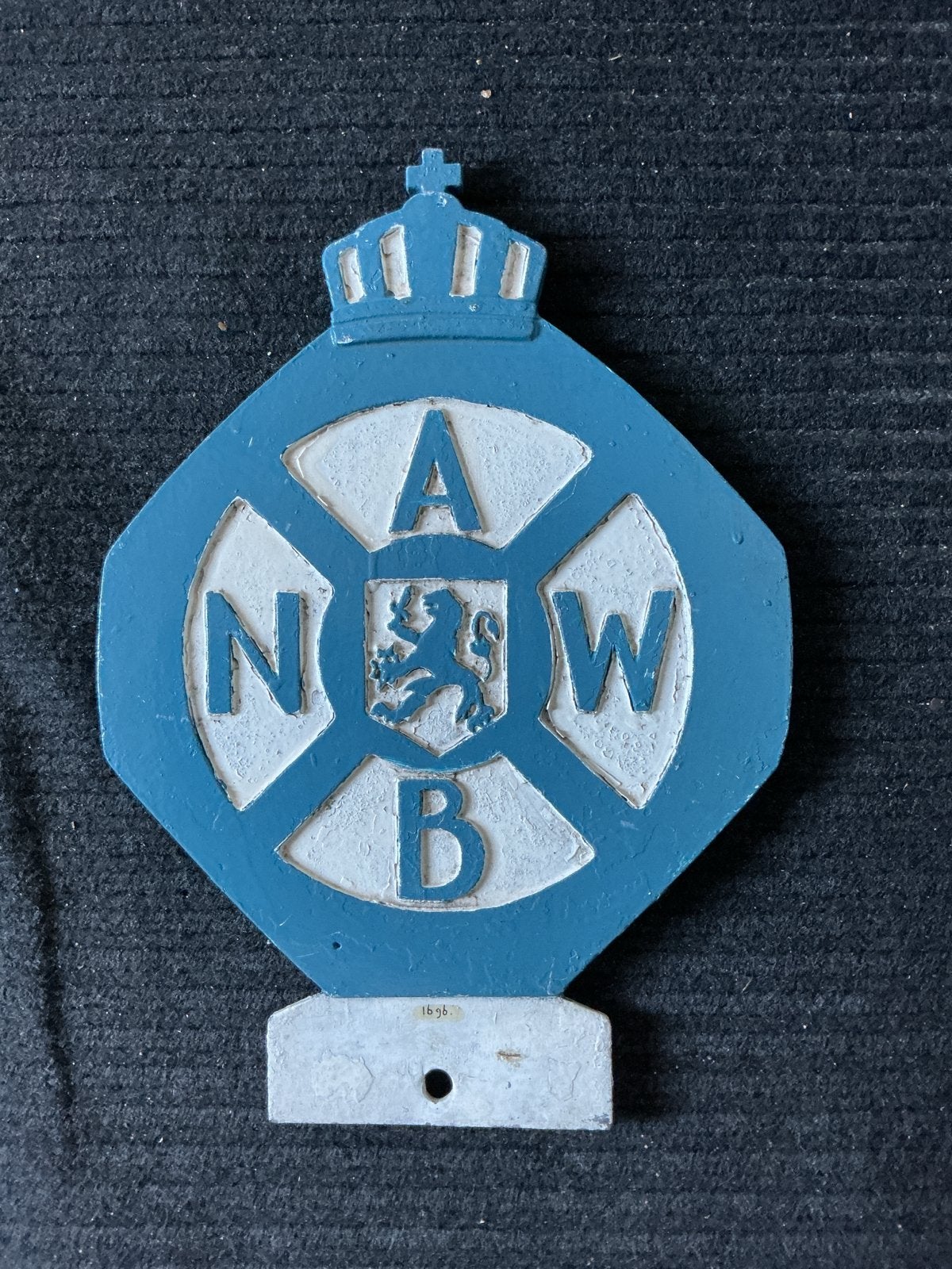 Vintage Gietijzeren ANWB Schild, dubbelzijdig, Ophalen of Verzenden