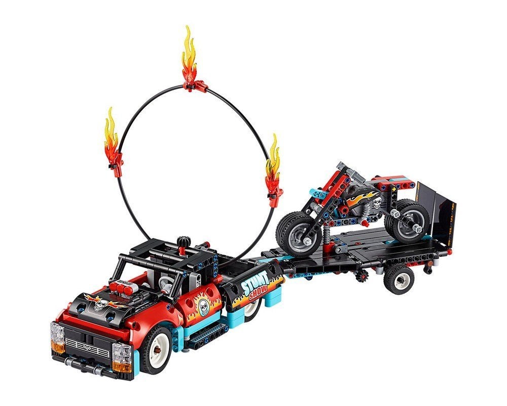 LEGO Technic 42106 Stunt Show Truck & Bike, Inclusief instructies, Lego, Nieuw, Ophalen of Verzenden