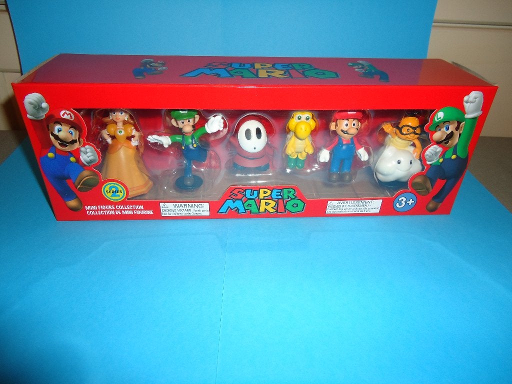 super mario b poppetjes figuren, Verzamelen, Ophalen, Gebruikt