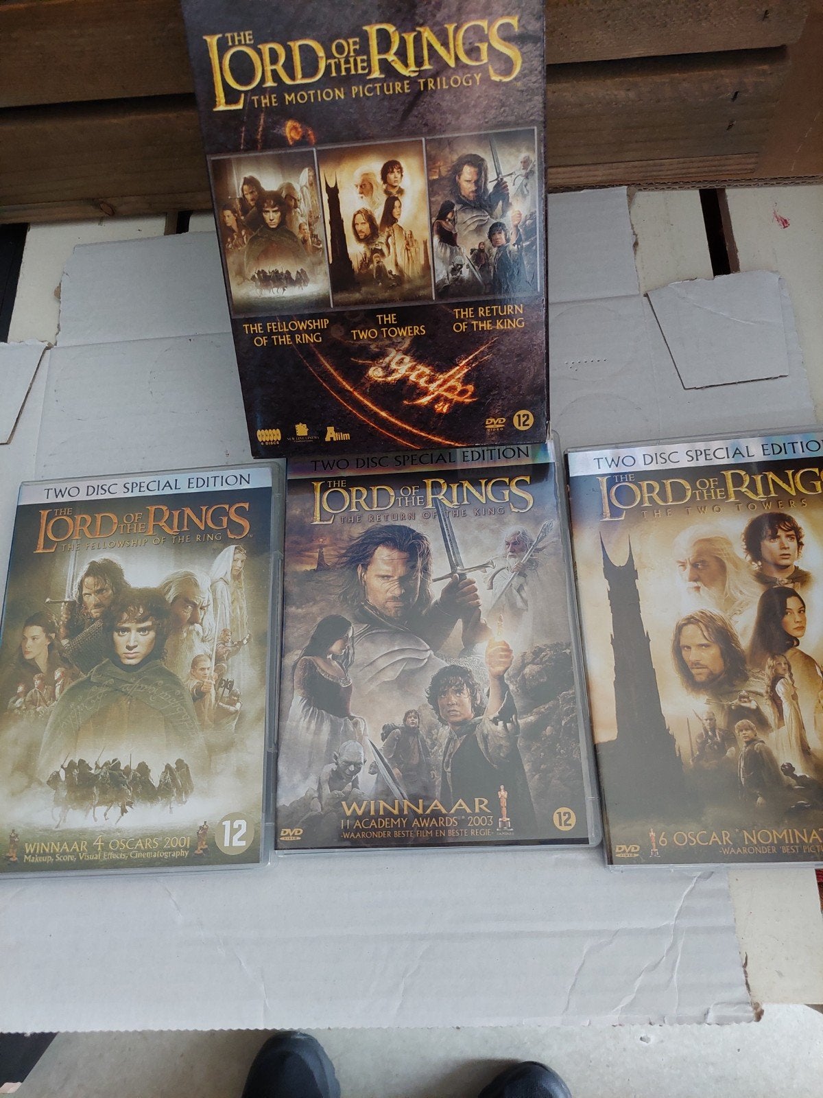 Lord of the Rings: The Motion Picture Trilogy (DVD), Cd's en Dvd's, Ophalen of Verzenden, Inclusief doosje, Vanaf 12 jaar, Gebruikt