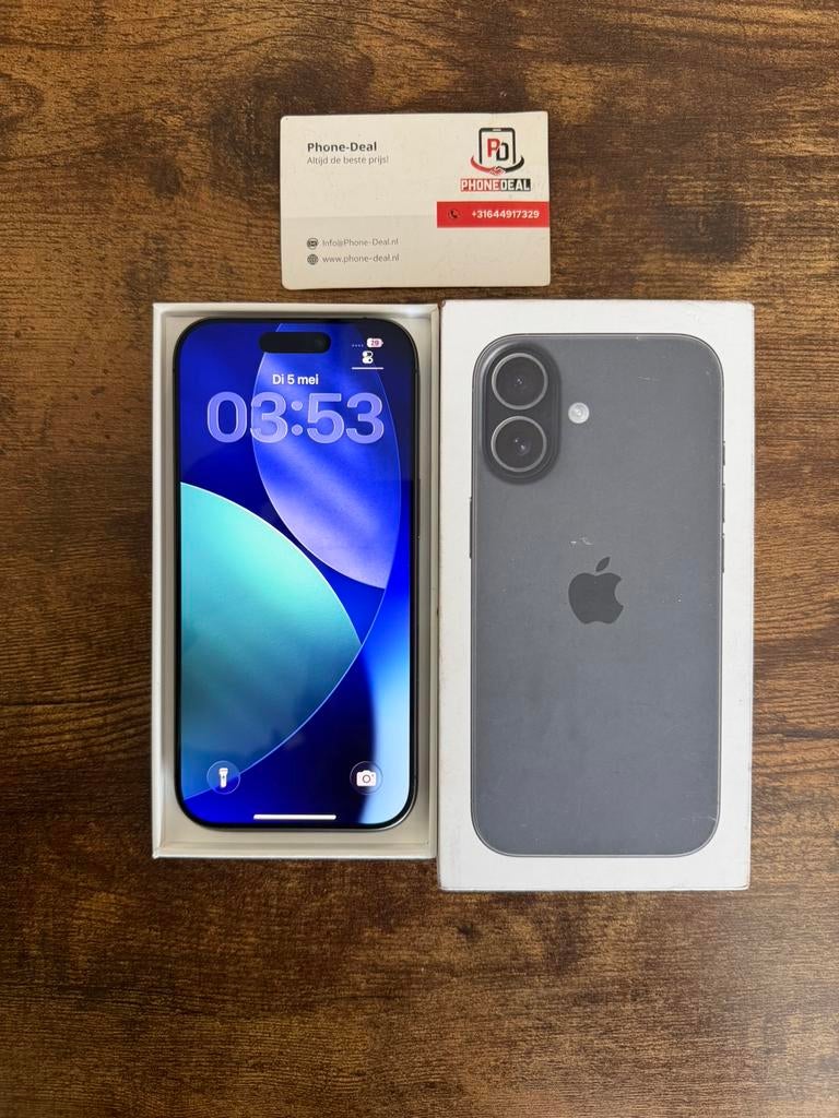 iPhone 17 256 gb zwart nieuwstaat factuur + Garantie, 256 GB, Apple, Apple, Zwart