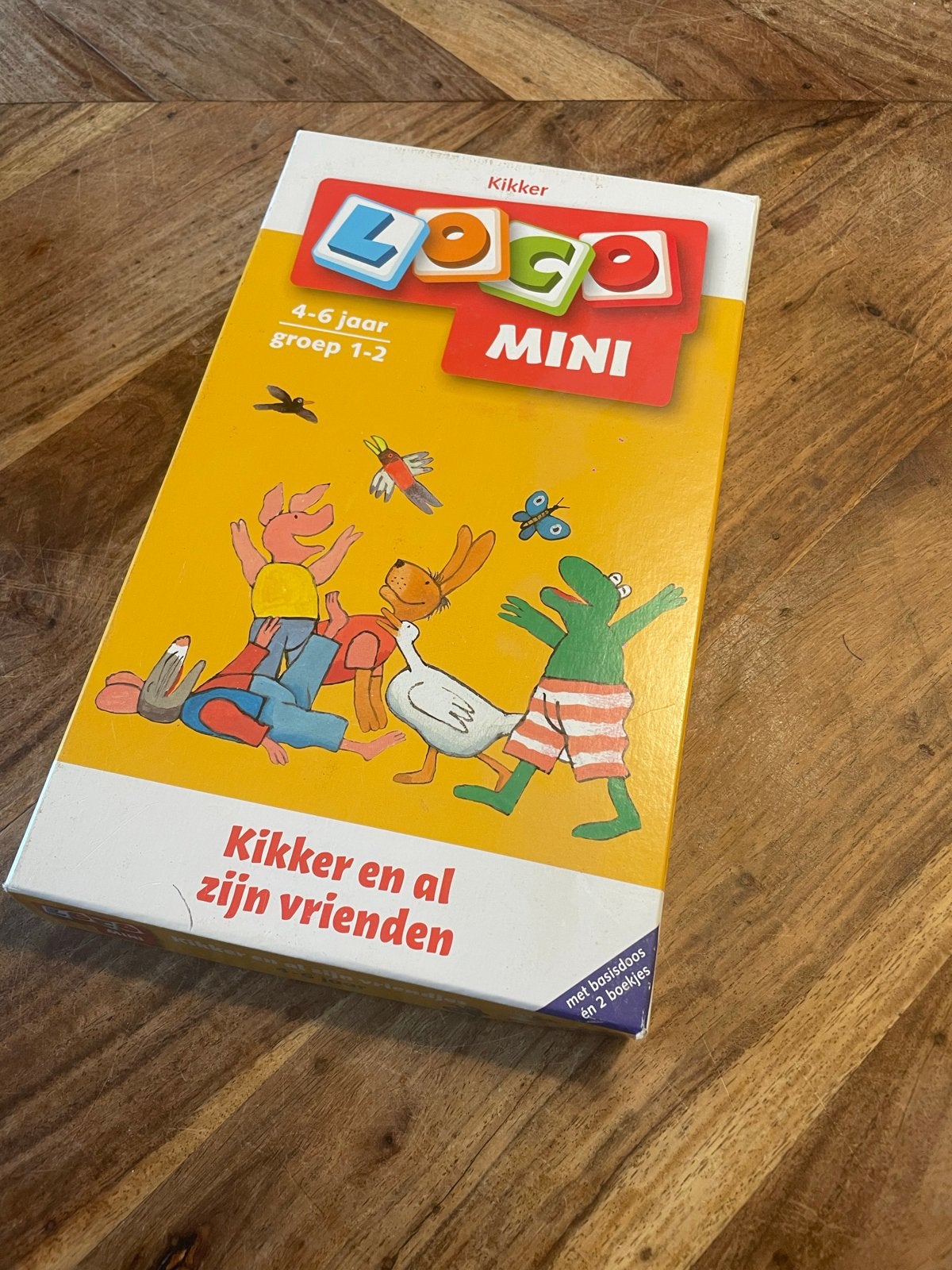 Loco Mini Kikker en al zijn vrienden - 2 boekjes en 2 dozen, Ophalen of Verzenden, Gebruikt, Puzzelen