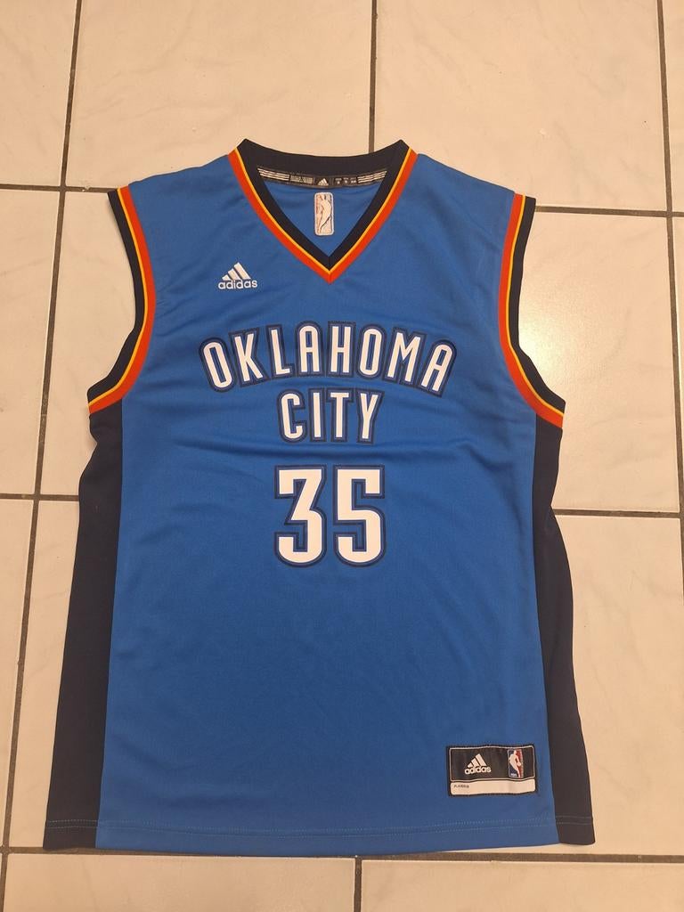 NBA jersey Oklahoma City Thunder Kevin Durant 35 Adidas, Ophalen of Verzenden, Zo goed als nieuw, Kleding