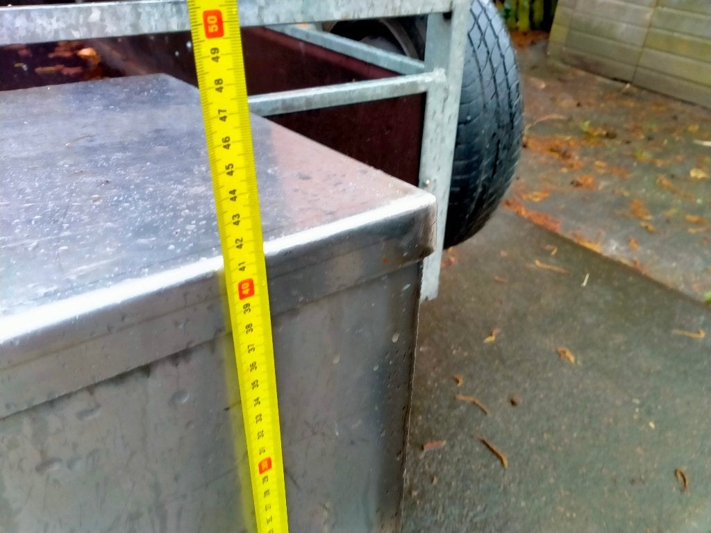 Rvs opslag kist aanhanger, Auto diversen, Aanhangwagen-onderdelen, Ophalen, Zo goed als nieuw