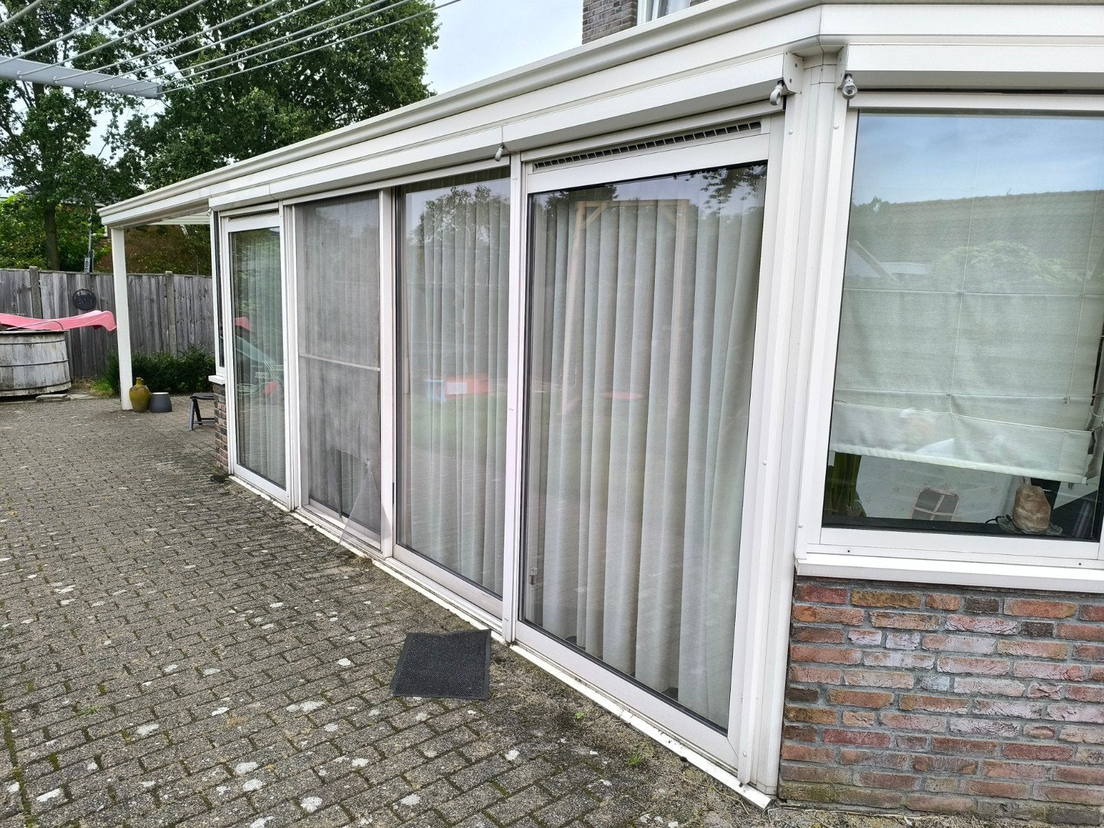 Serre / Tuinkamer met aluminium kozijnen en dubbel glas, Ophalen, Gebruikt, Overige typen, 160 cm of meer