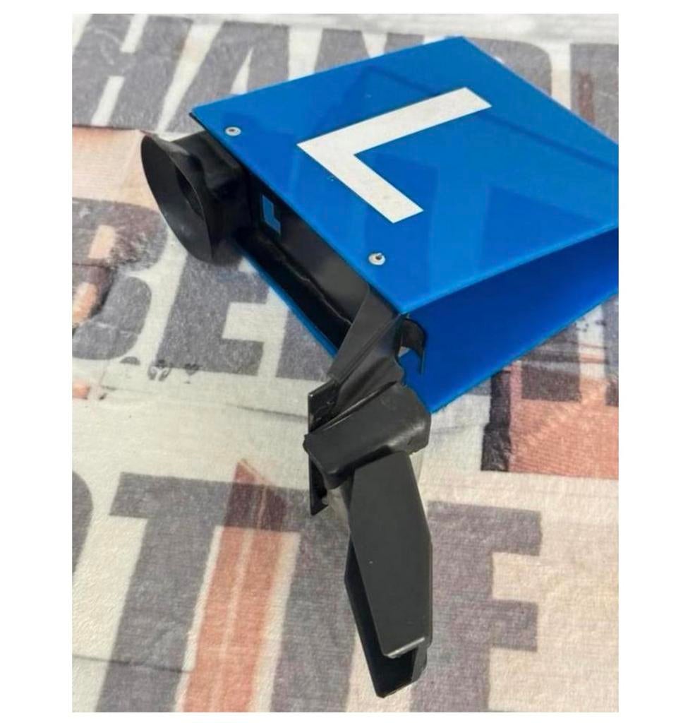 Lesauto Dakbord blauw L-bord Leswagen les-auto dak klem, Auto diversen, Ophalen of Verzenden, Zo goed als nieuw, H, H