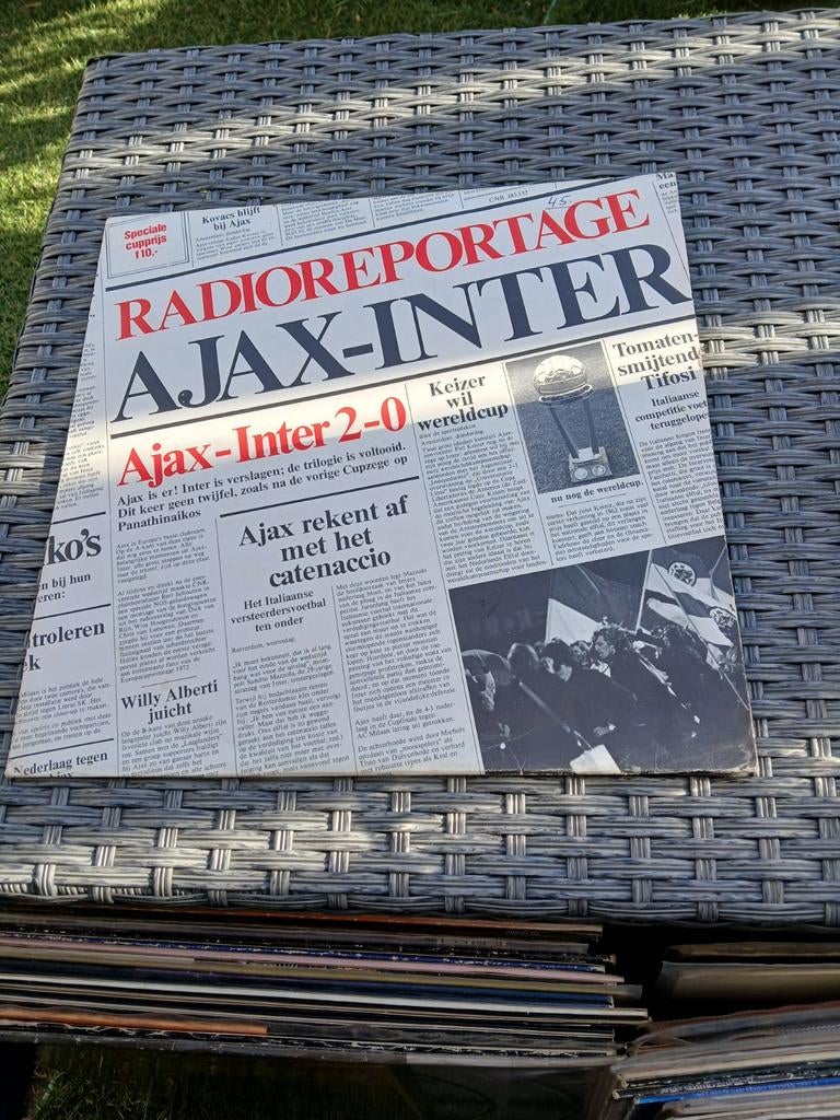 Radio Reportage Ajax-Inter lp, Ophalen of Verzenden