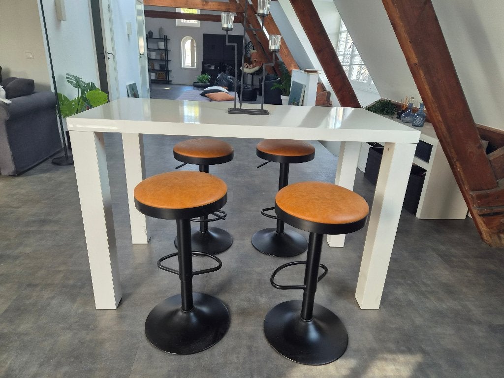 Barkrukken, Huis en Inrichting, Ophalen, 60 tot 90 cm, Zo goed als nieuw, Metaal