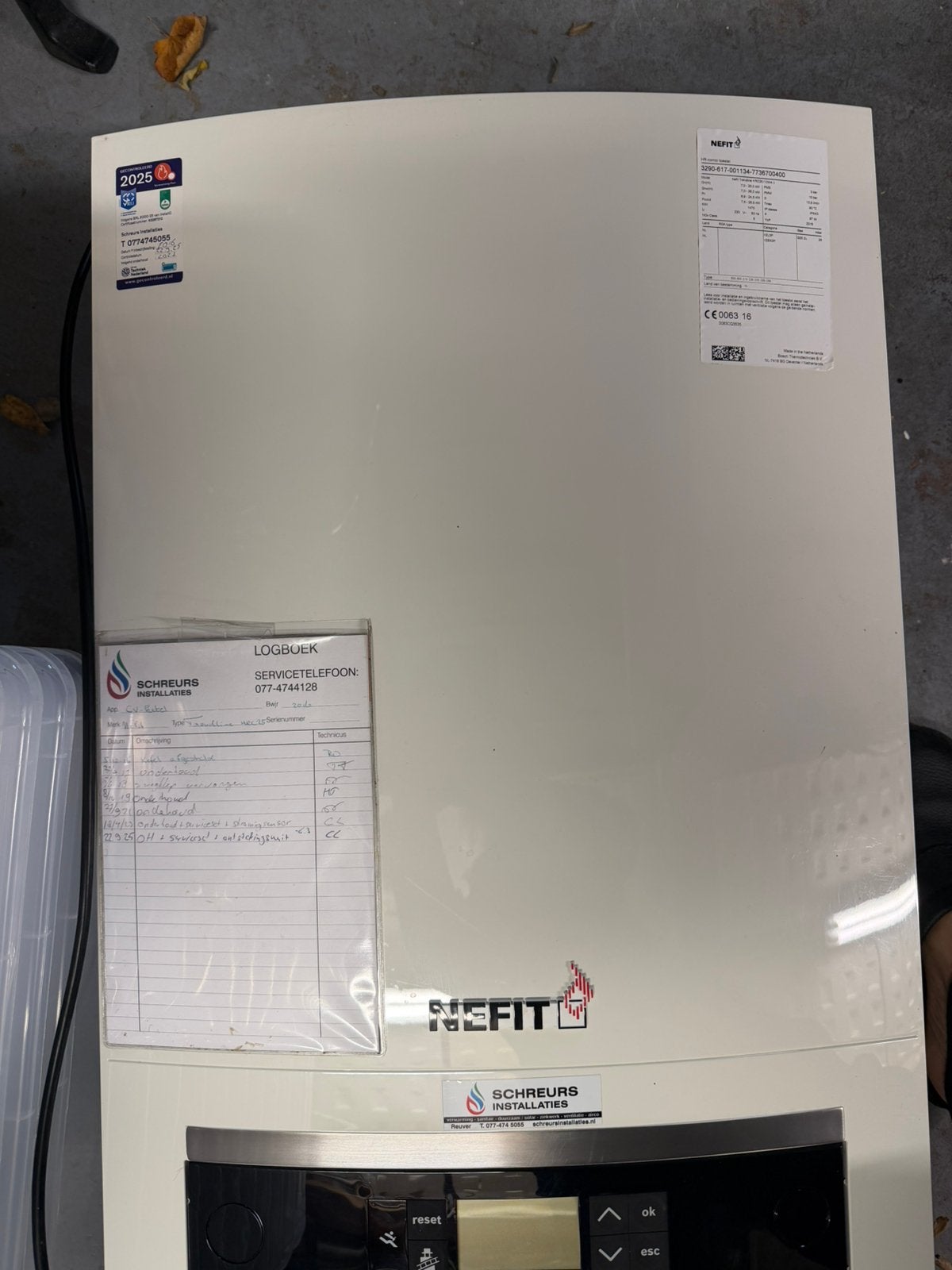 HR combi ketel, Doe-het-zelf en Verbouw, Ophalen, 30 tot 80 cm, Gebruikt, Hoog rendement (Hr)