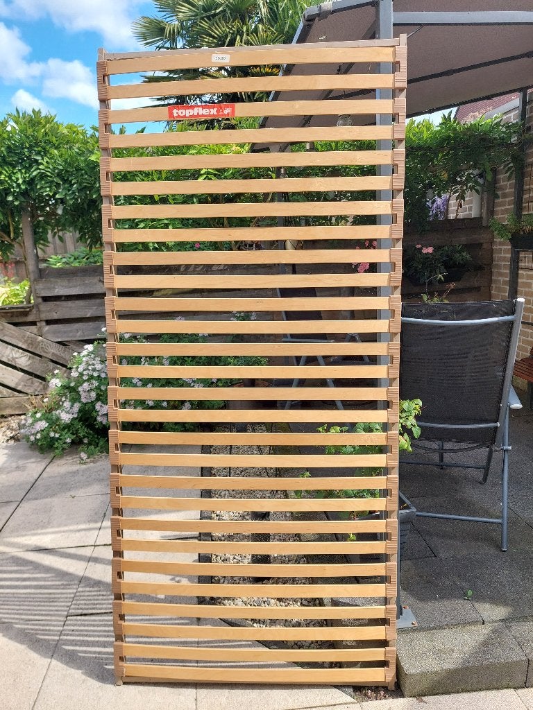 Lattenbodem, Ophalen, 90 cm, Eenpersoons, Beige