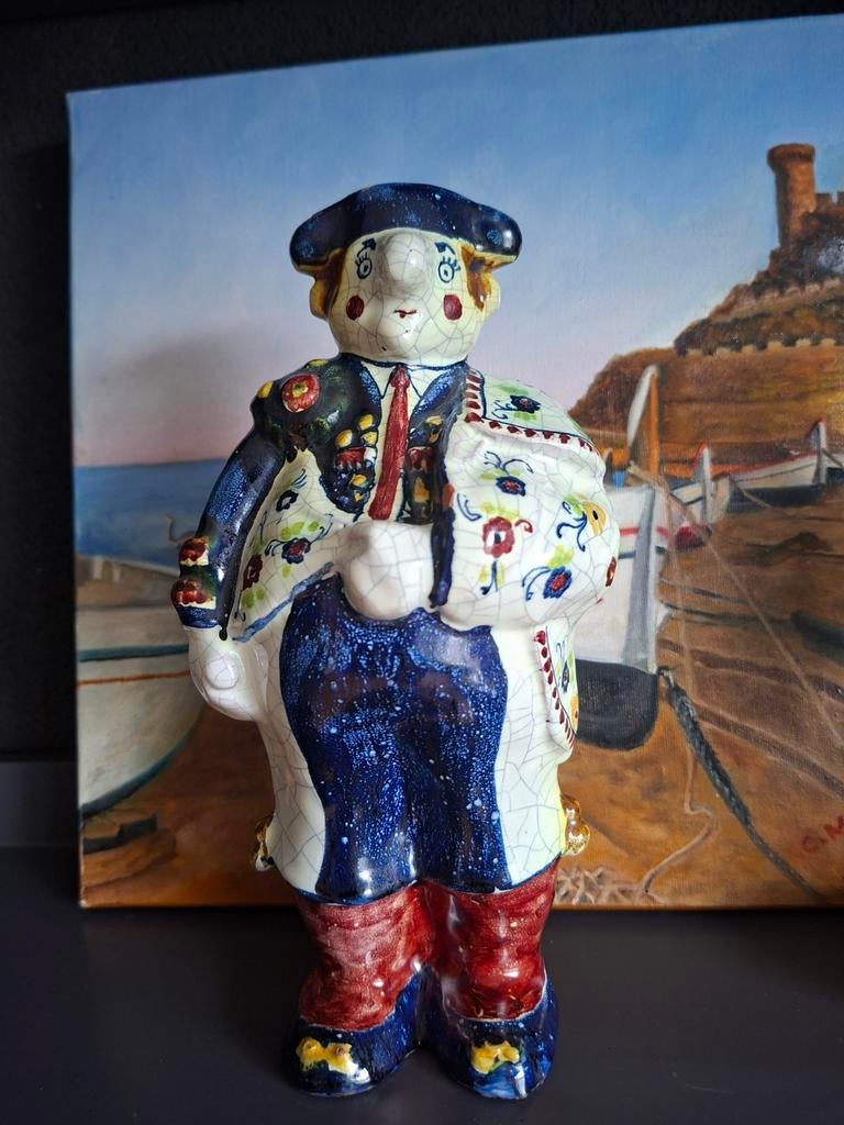 Beeldje torreador in Gaudi stijl, Ophalen of Verzenden