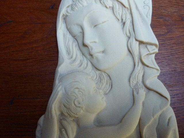 Vintage wanddecoratie Maria van polystone, Ophalen of Verzenden