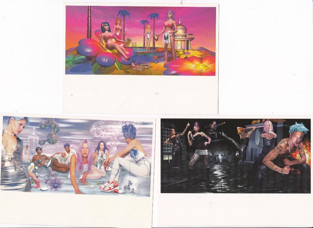 Thema kunst 5x werk van Micha Klein 1995 (Vitual Vibes), Verzenden, 1980 tot heden, Ongelopen, Cultuur en Media