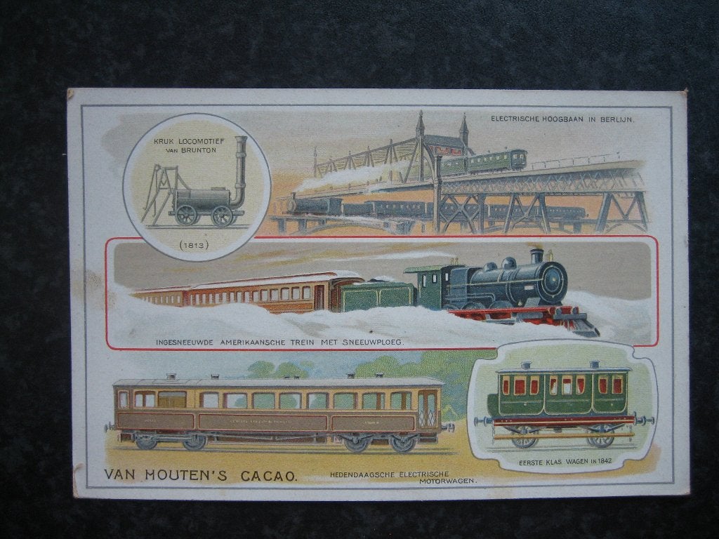 van HOUTEN's Cacao  Treinvervoer C, Ophalen of Verzenden, Voor 1920, Overige thema's