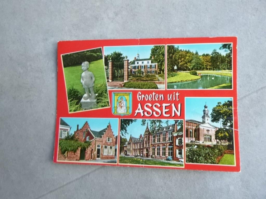Assen, 1976 knik UU23, Verzenden, 1960 tot 1980, Gelopen, Drenthe