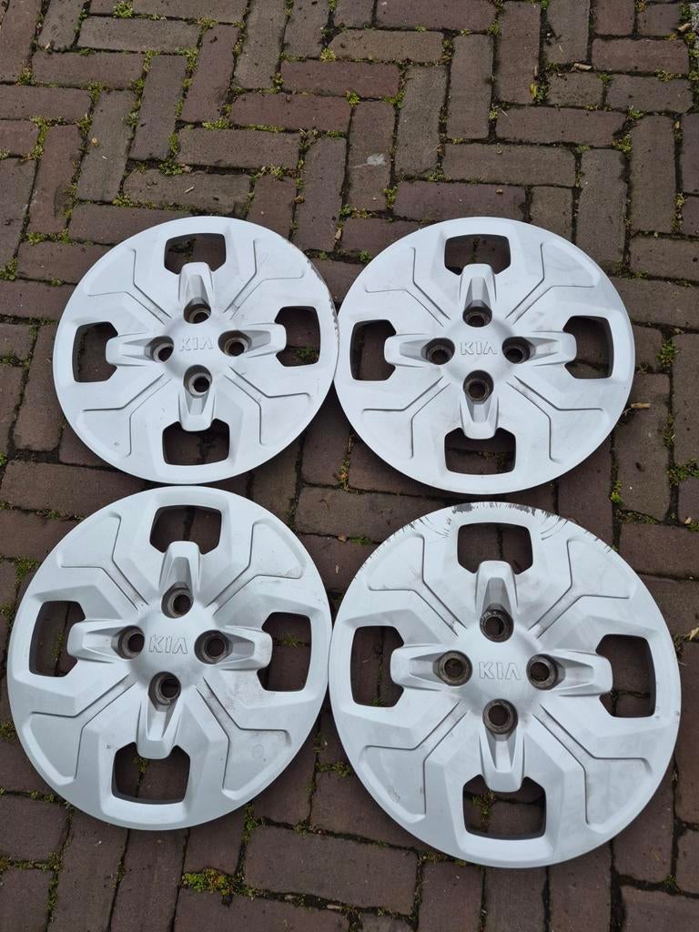 Kia (Picanto) wieldoppen R14 (4x100), Auto diversen, Wieldoppen, Ophalen of Verzenden, Gebruikt