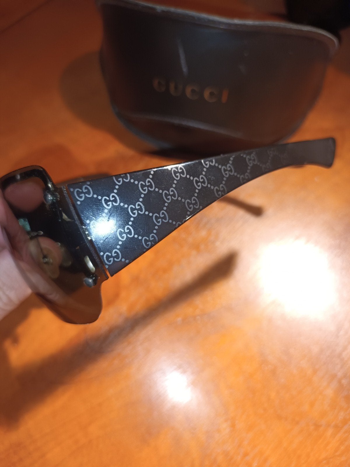 Gucci Zonnebril Vintage  1825S BLC95 120, Ophalen of Verzenden, Gebruikt, Zwart, Overige merken