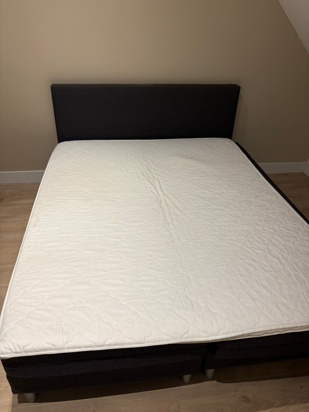 Boxspring 150x200, Ophalen, Tweepersoons, Zo goed als nieuw, Overige maten