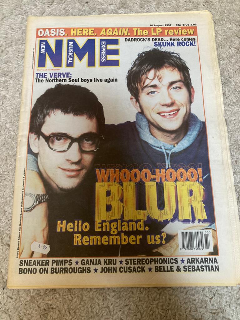 NME 1997 BLUR Sneaker Pimps GANJA KRU Genaside II VERVE, Ophalen of Verzenden, Muziek, Film of Tv