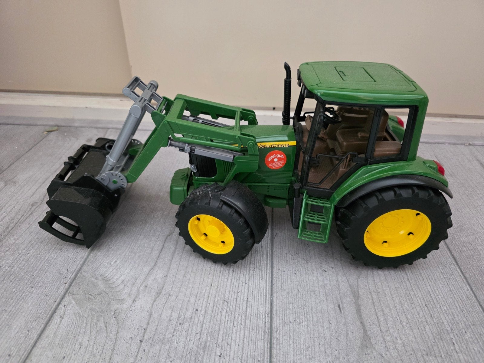 Bruder John Deere Tractor met voorlader, Ophalen of Verzenden, Zo goed als nieuw