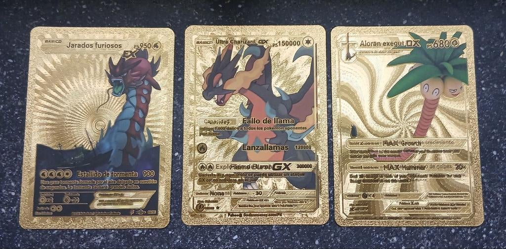 Gouden pokémon kaarten, Ophalen of Verzenden, Zo goed als nieuw, Meerdere kaarten