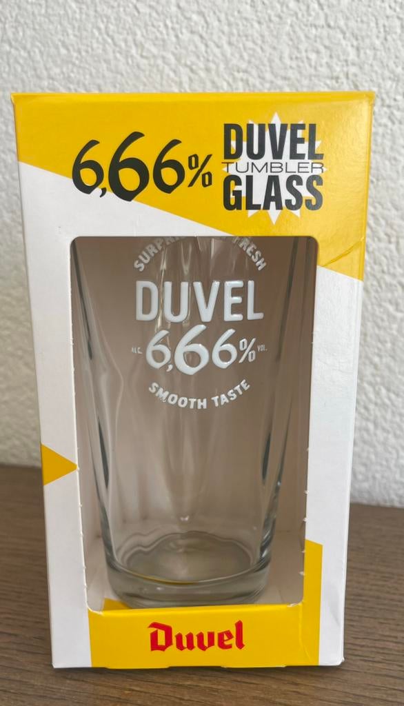 NIEUW - bierglas Duvel 6,66%, Ophalen of Verzenden, Nieuw, Bierglas