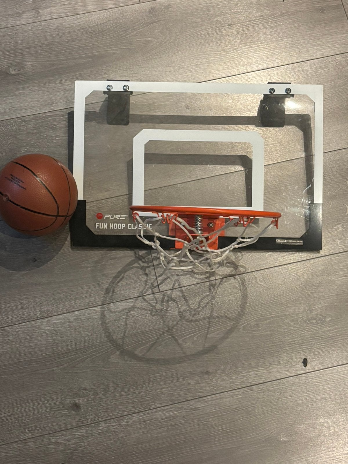 Kleine basketbal ring met bal, Ophalen, Zo goed als nieuw, Ring, Bord of Paal