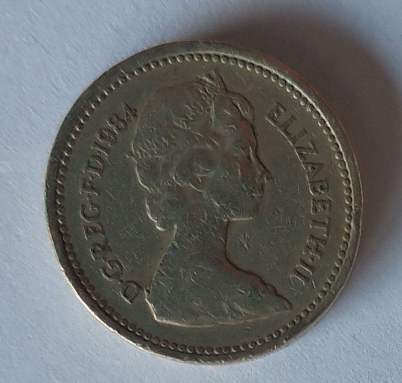 one pound 1984 munt, pre owned, circulated, volgnr 167, Ophalen of Verzenden, Overige landen, Losse munt