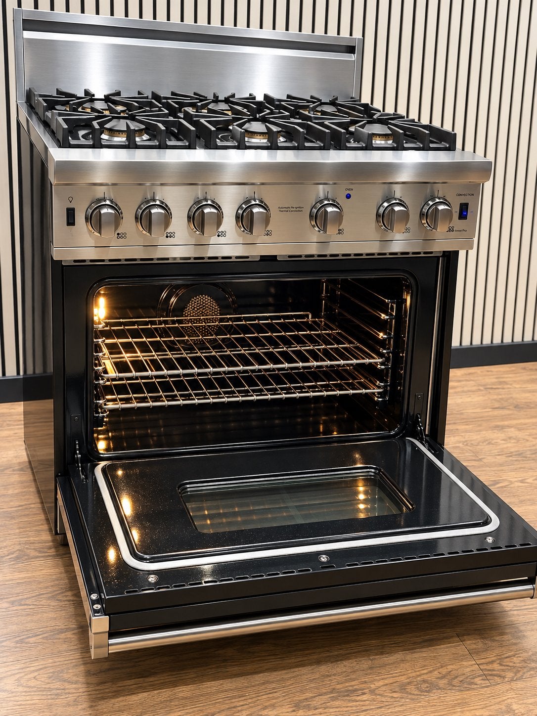 Luxe VIKING Gasfornuis met GASOVEN 91x70 cm, Witgoed en Apparatuur, Fornello Esperta, Ophalen of Verzenden, Zo goed als nieuw