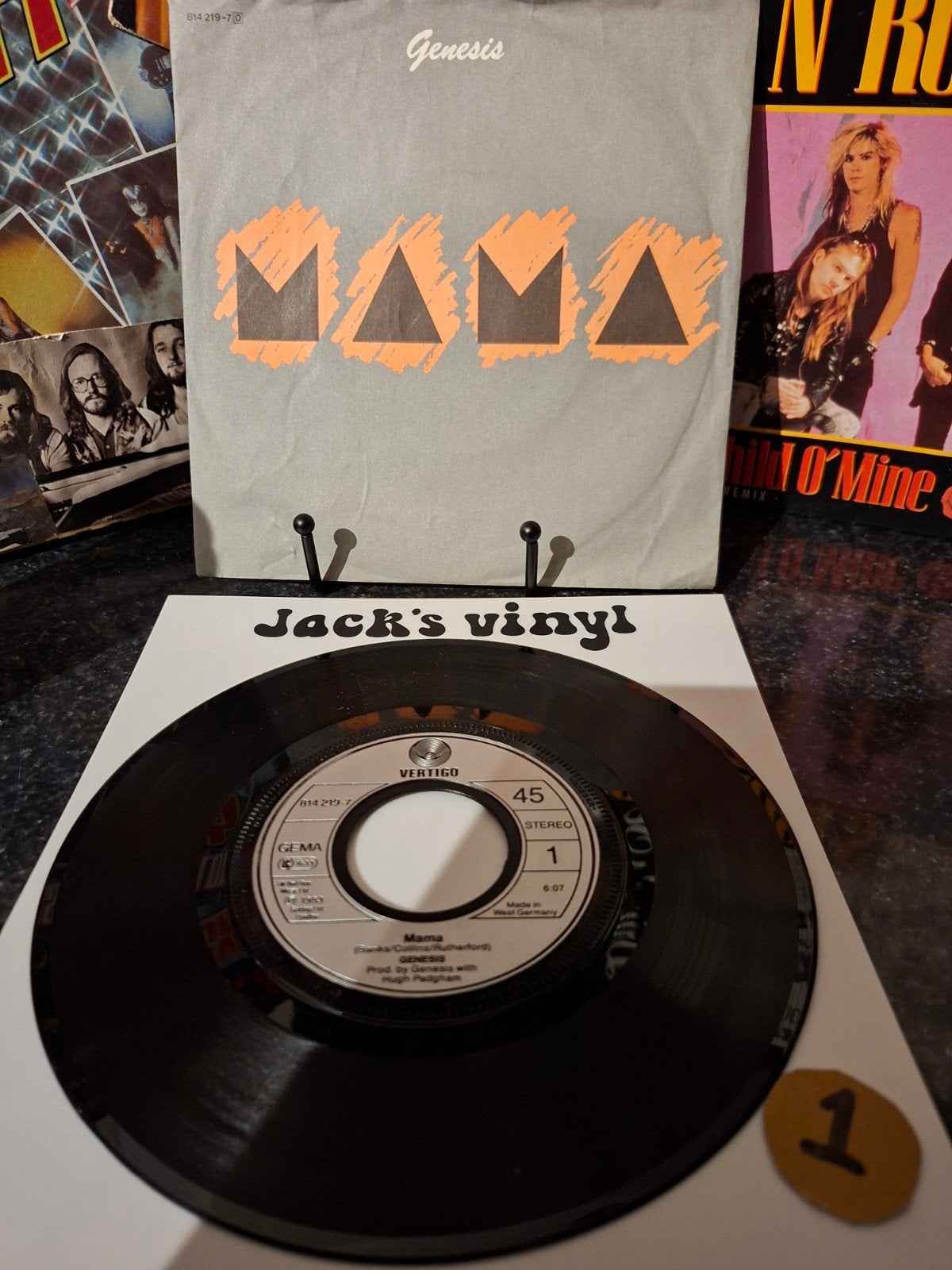 Genesis - Mama (Vinyl Single)    1983, Cd's en Dvd's, Ophalen of Verzenden, Zo goed als nieuw, 7 inch, Overige typen