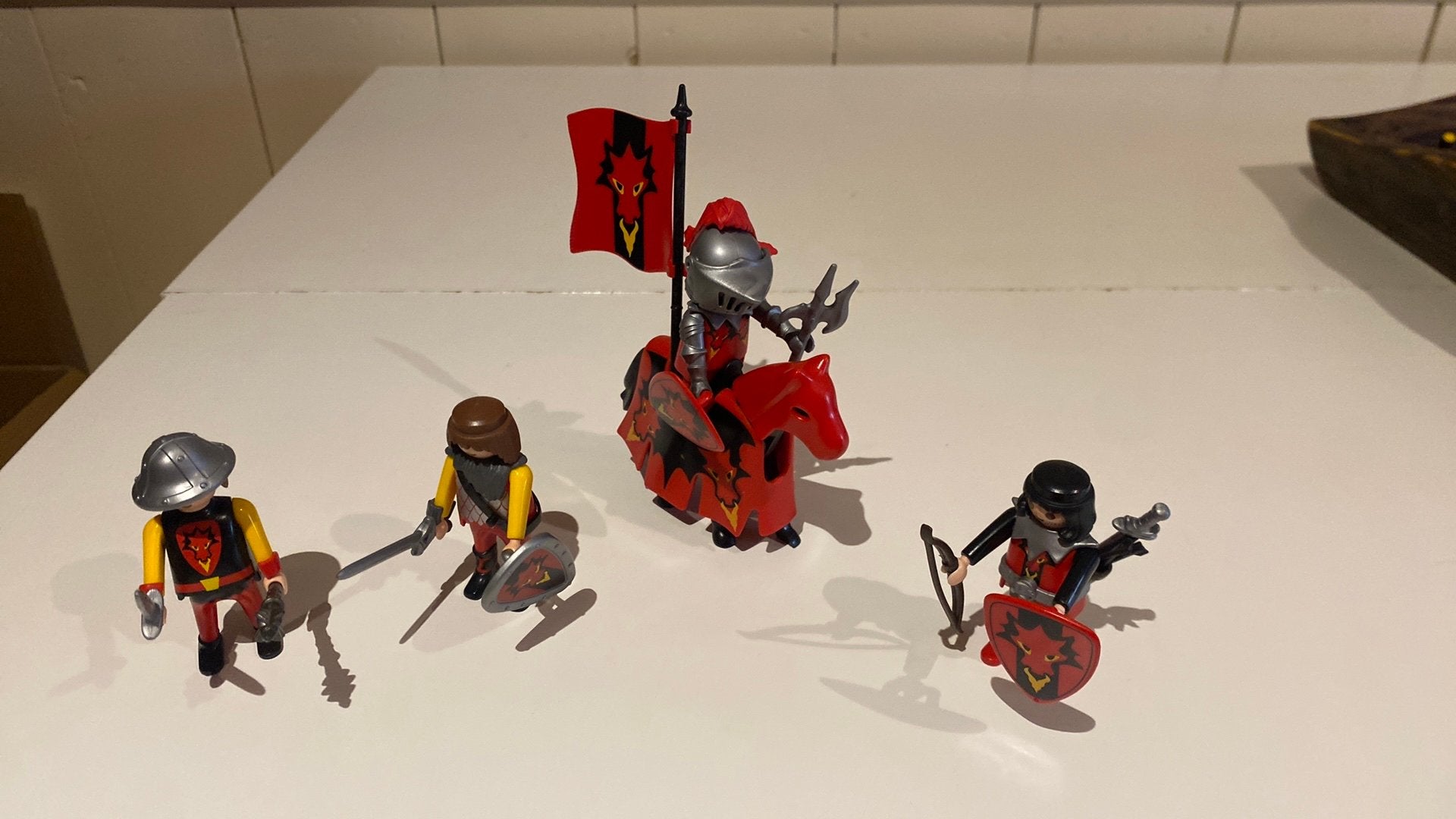 Playmobil rode drakenridders nummer 3319, Gebruikt, Complete set, Ophalen of Verzenden, Knights