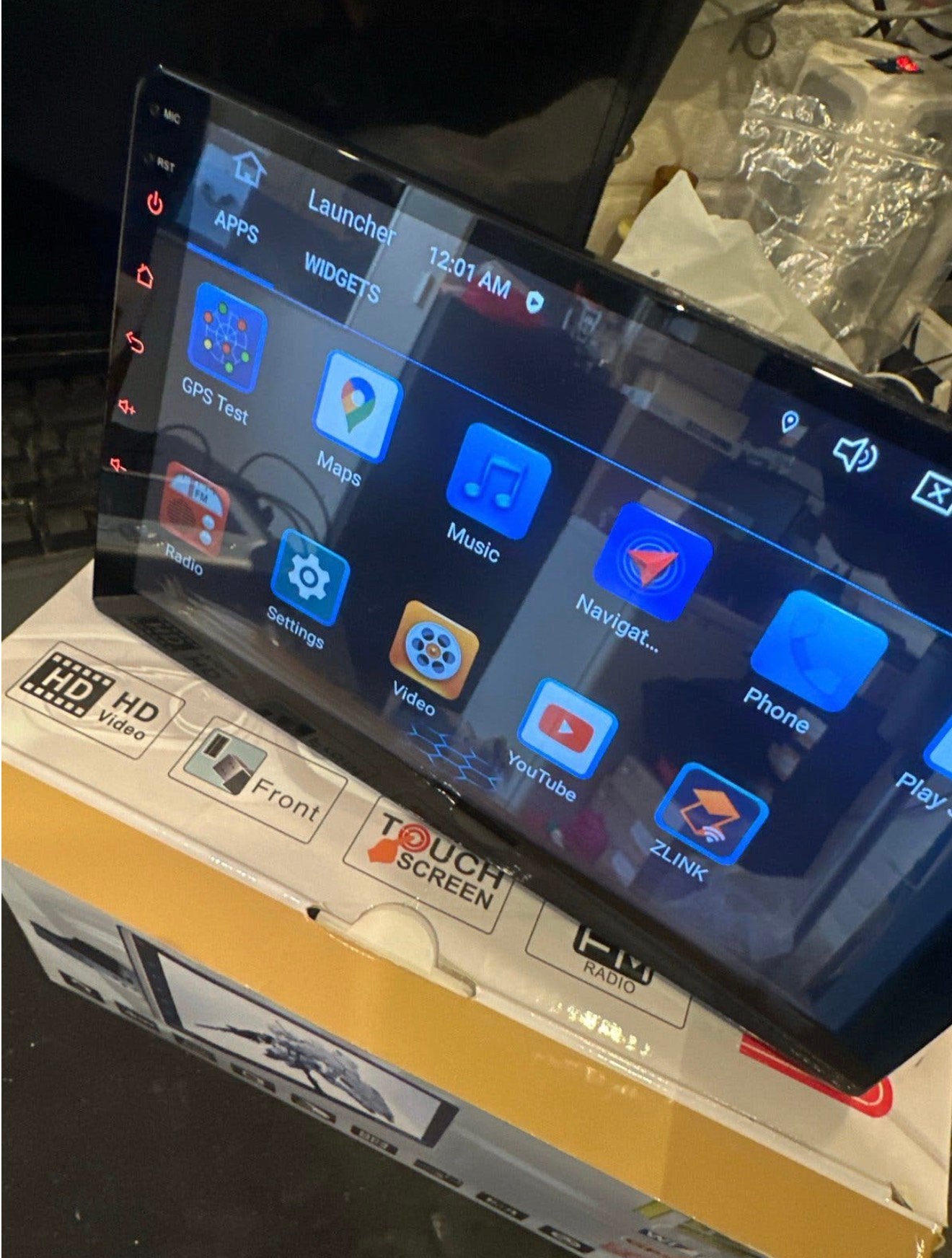 Nieuw 1 Din 9 inch Android scherm met Carplay, Ophalen of Verzenden, Zo goed als nieuw