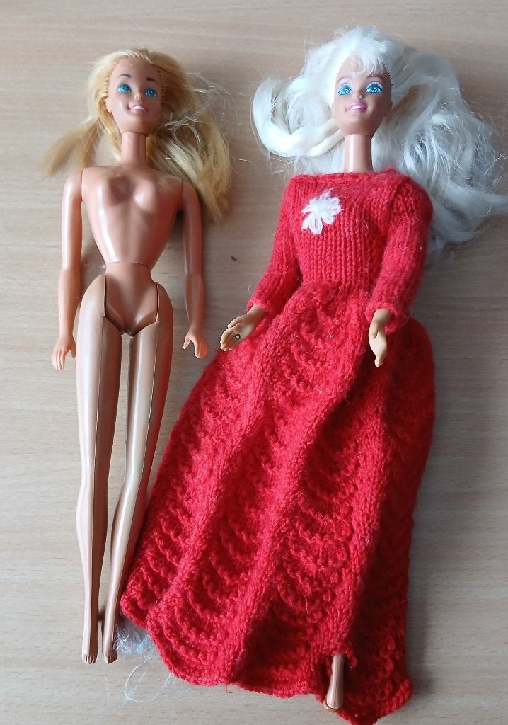 2 Barbiepoppen te koop, Ophalen of Verzenden, Gebruikt, Barbie