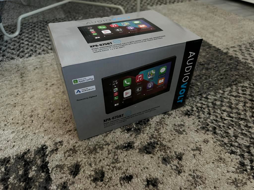 AudioVolt XPA-675BT Autoradio met Apple CarPlay/Android Auto, Auto diversen, Autoradio's, Ophalen, Zo goed als nieuw